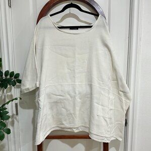 Oversized Raw Moda Top - O/S